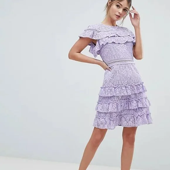 Liquorish Dresses | Liquorish Layered Lace Dress - Size Uk 14 / Us 10 | Color: Purple | Size: 14uk | Moonbloom8's Closet Liquorish Dresses | Liquorish Layered Lace Dress - Size Uk 14 / Us 10 | Color: Purple | Size: 14uk | Moonbloom8's Closet